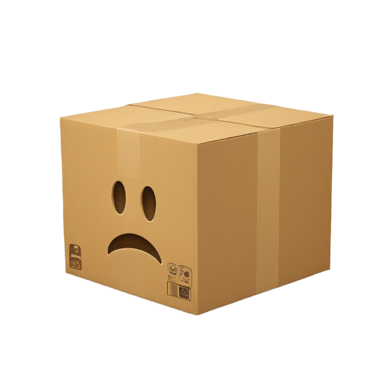 genmoji : Boîte d'emballage en carton 3D