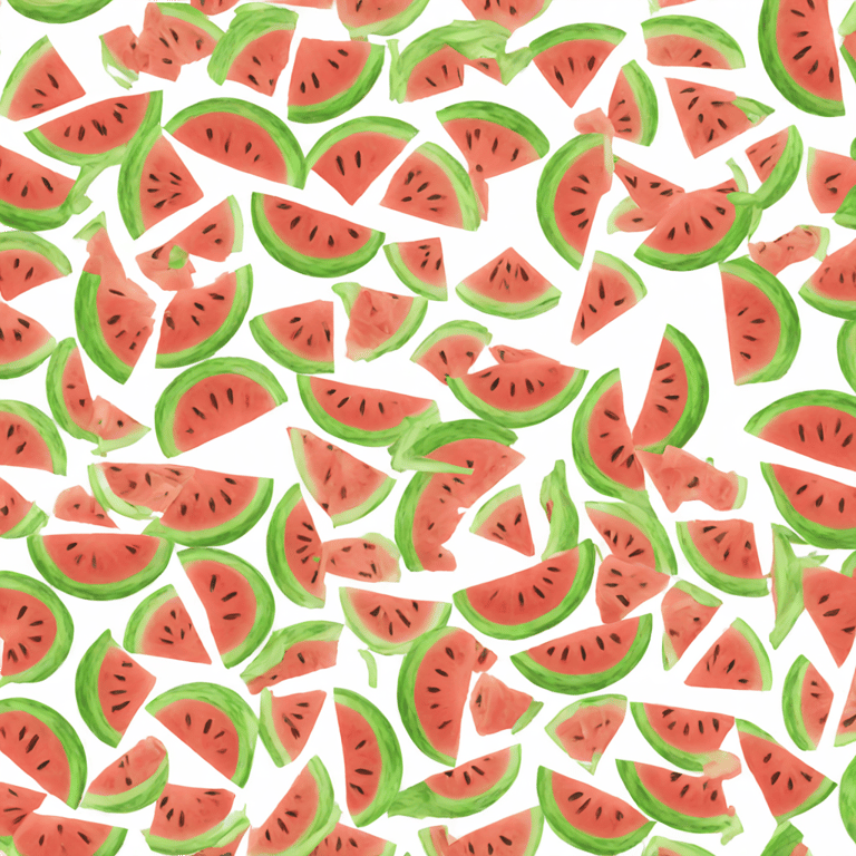 絵文字：African eating watermelon