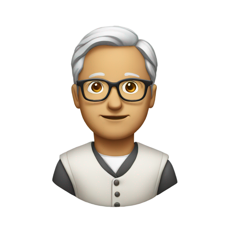 genmoji：戴眼镜的历史学家