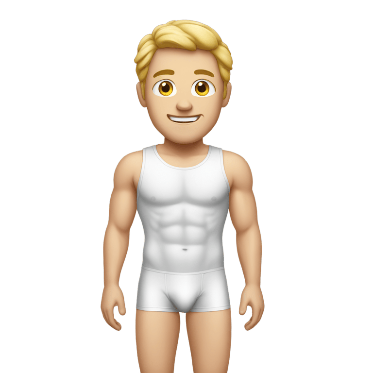 genmoji：白人穿着内裤