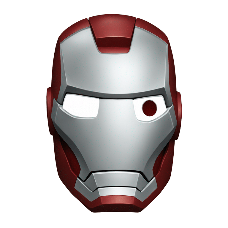 絵文字：Iron man making a silly face