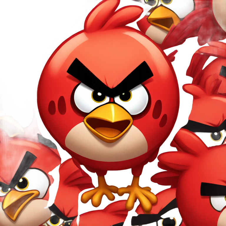 genmoji: Angry birds red crying
