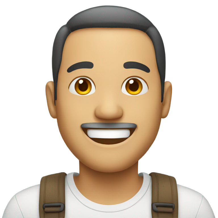 genmoji：微笑的男人