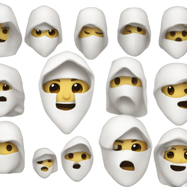 絵文字：ku klux klan white people