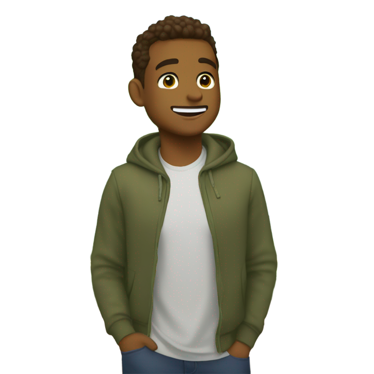 genmoji：凯尔·兰蒂斯在公园里吸引女孩