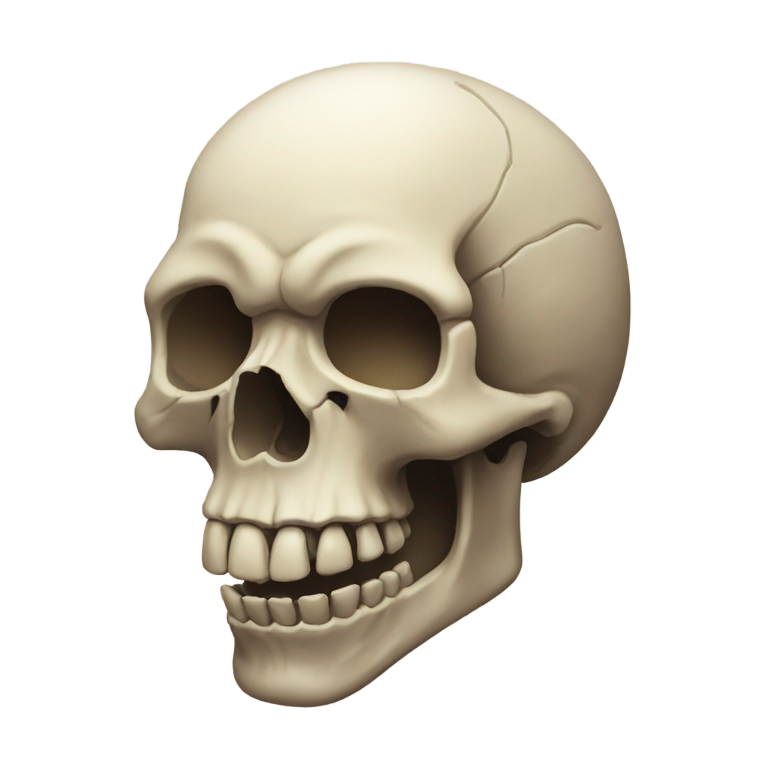 genmoji: A skull emoji trying to rizz up the rat emoji