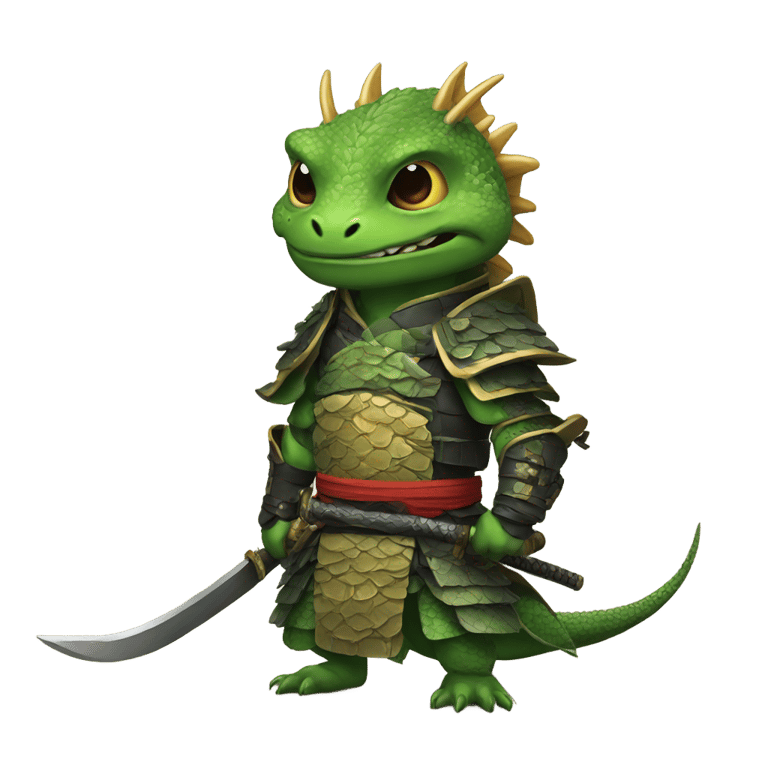 genmoji：蜥蜴武士