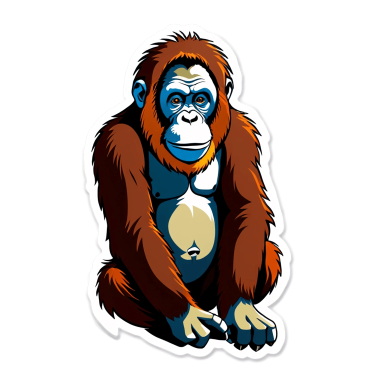 genmoji: orangutan