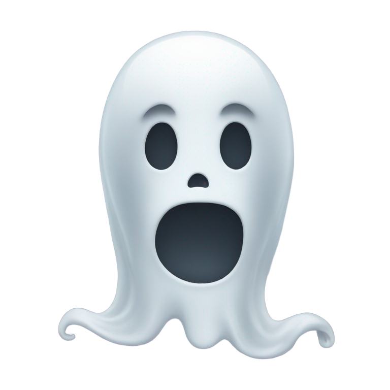 genmoji：嘴唇紧闭的鬼魂