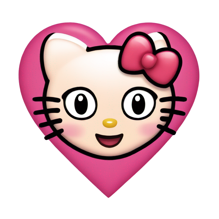 genmoji: Hello kitty's heart