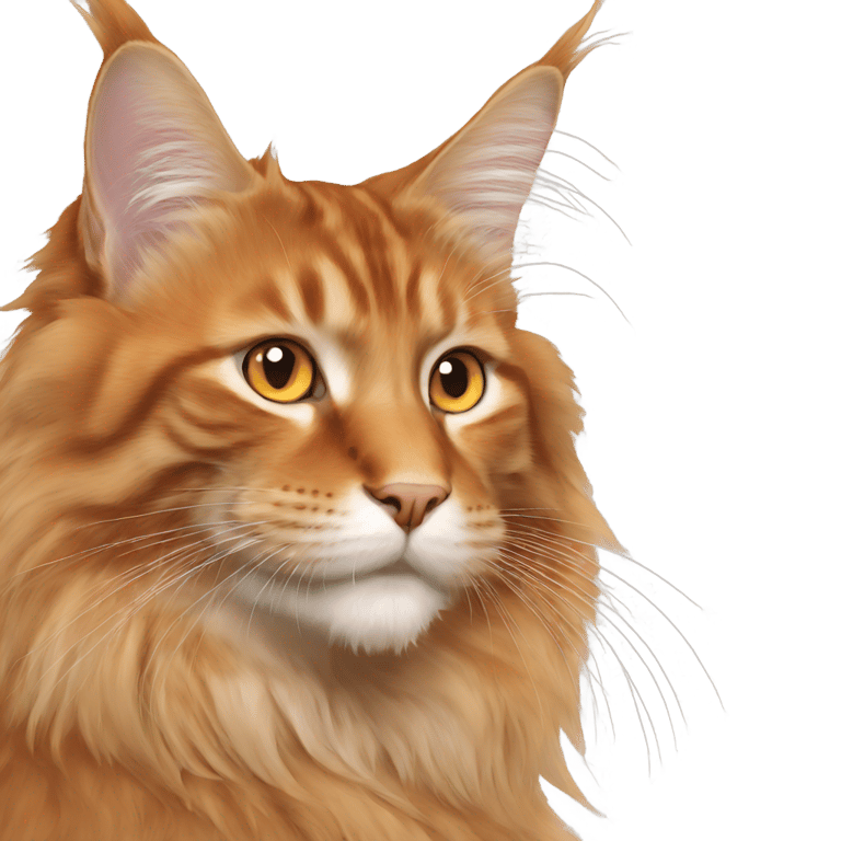 genmoji : Maine Coon orange