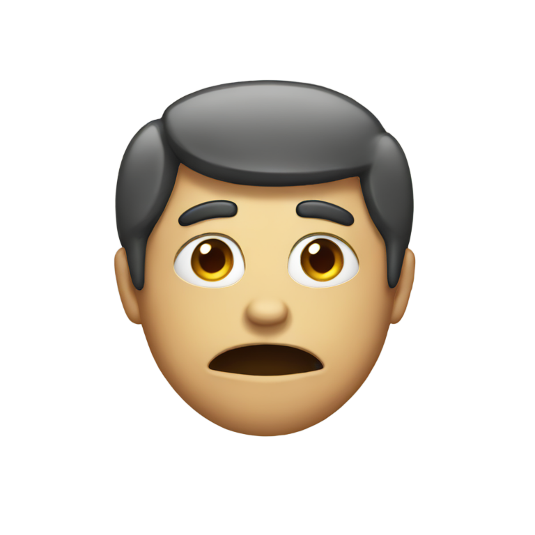 絵文字：「WTFって顔」の混乱した表情