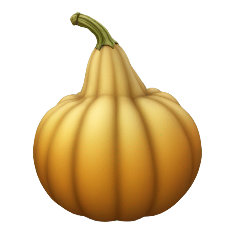 genmoji：A gourd, realistic, intact, no face, single gourd