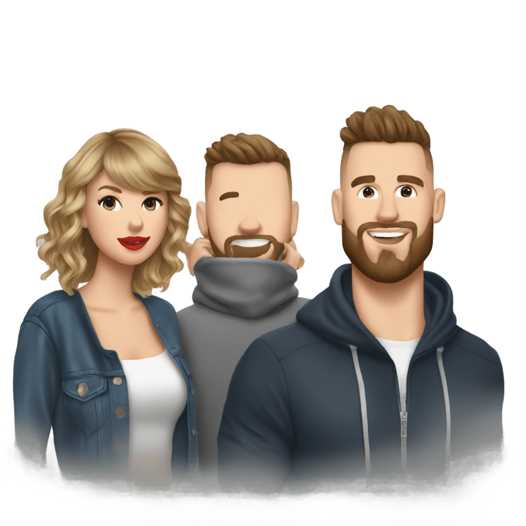 絵文字：Taylor Swift with Travis Kelce