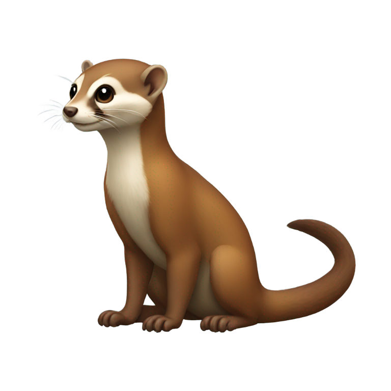 genmoji：黄鼠狼（整只）
