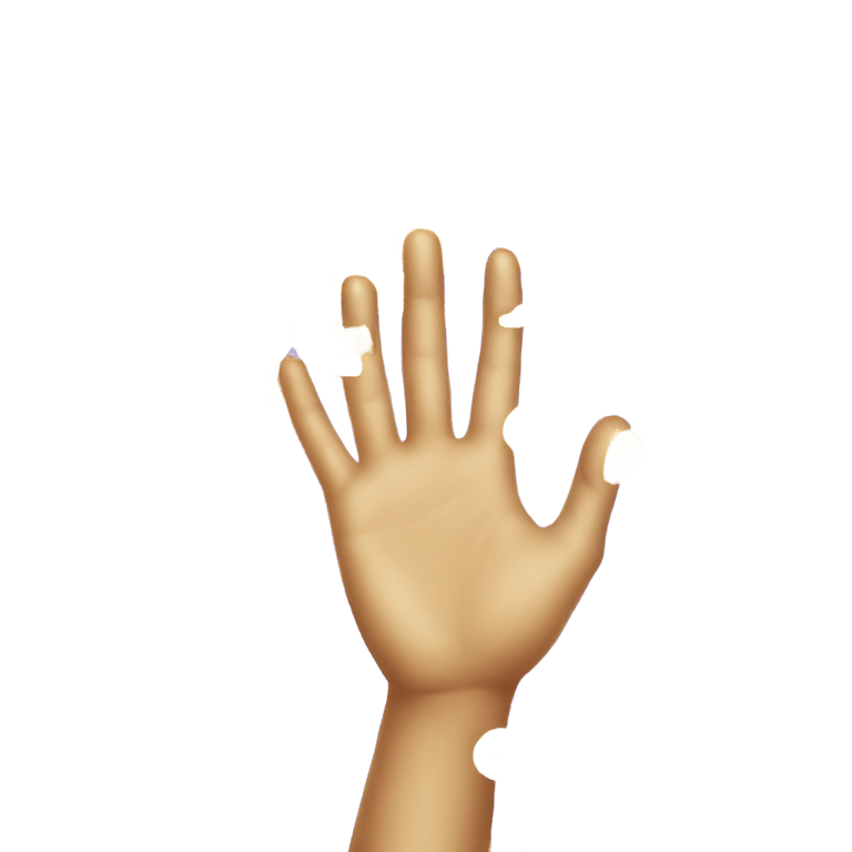 genmoji: A cascade of magical golden glitter falling on two hands