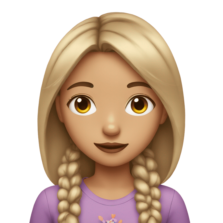 絵文字：Girl with peace signs for eyes