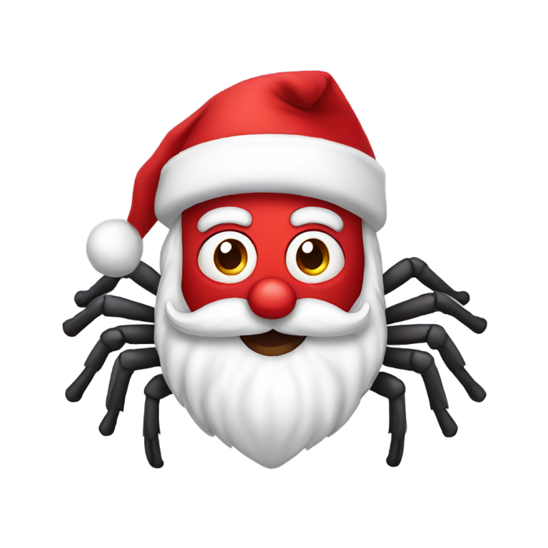 genmoji: Spider santa