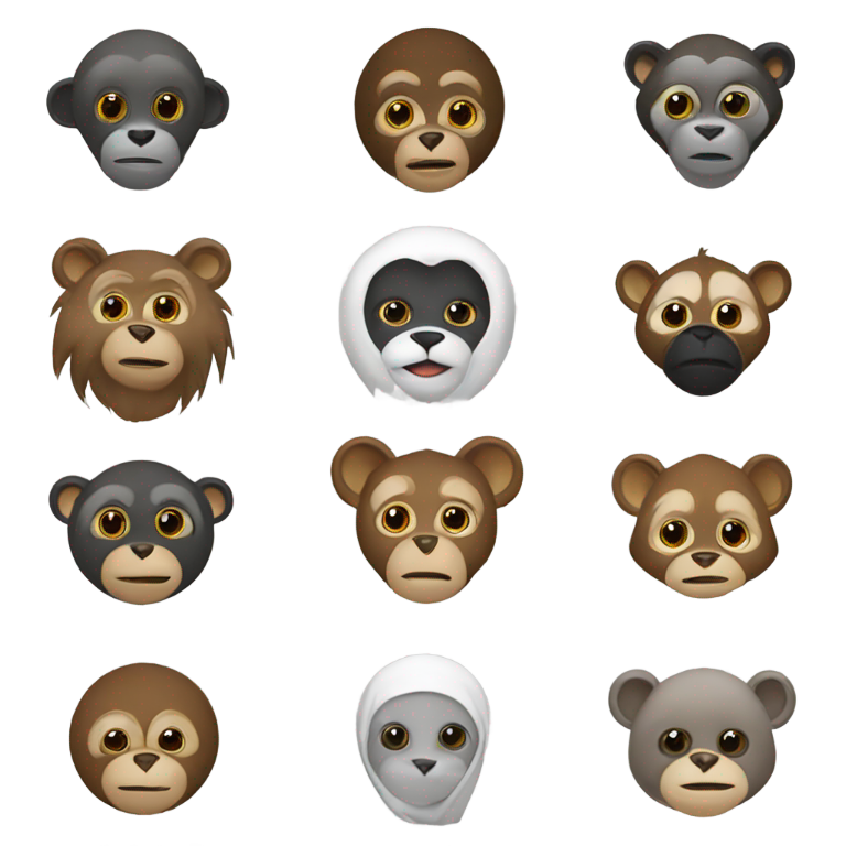 genmoji：纳赫德尔，苏丹国旗，穆斯林，最喜欢的动物是猴子