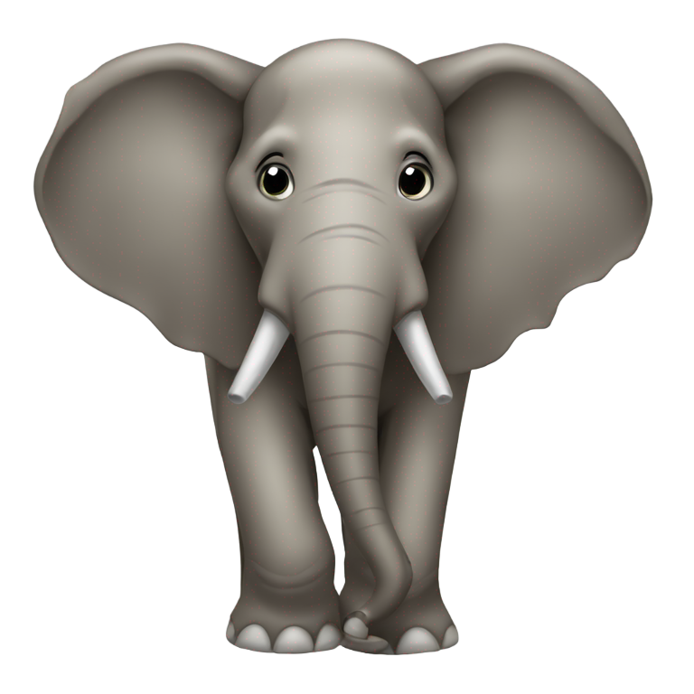 genmoji：Elefante con cuerpo de coco