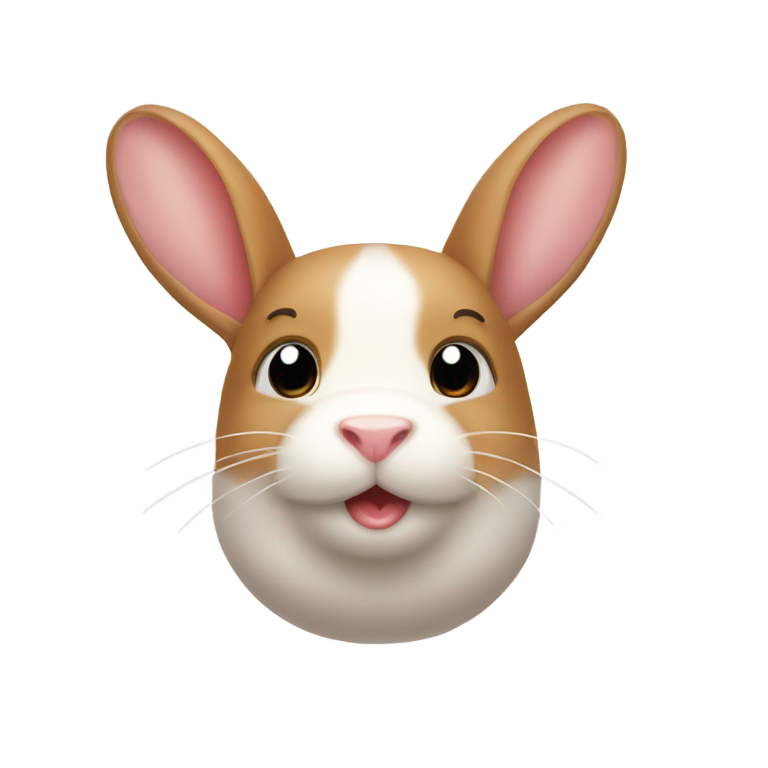 genmoji : Un hybride mi-lapin, mi-cochon