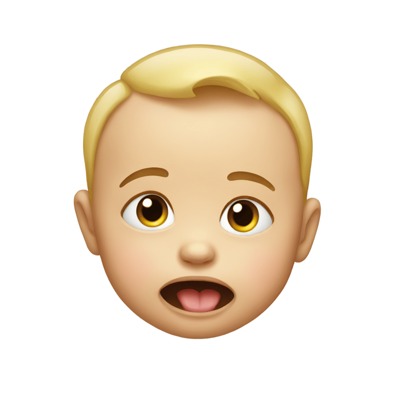 genmoji : baby with stench coming out of it