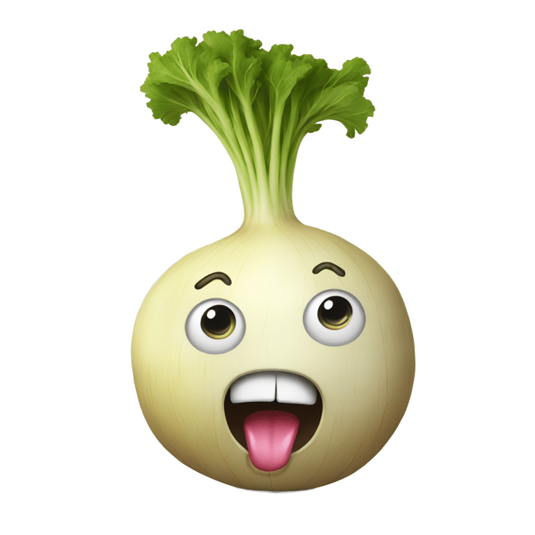 絵文字：horrified turnip