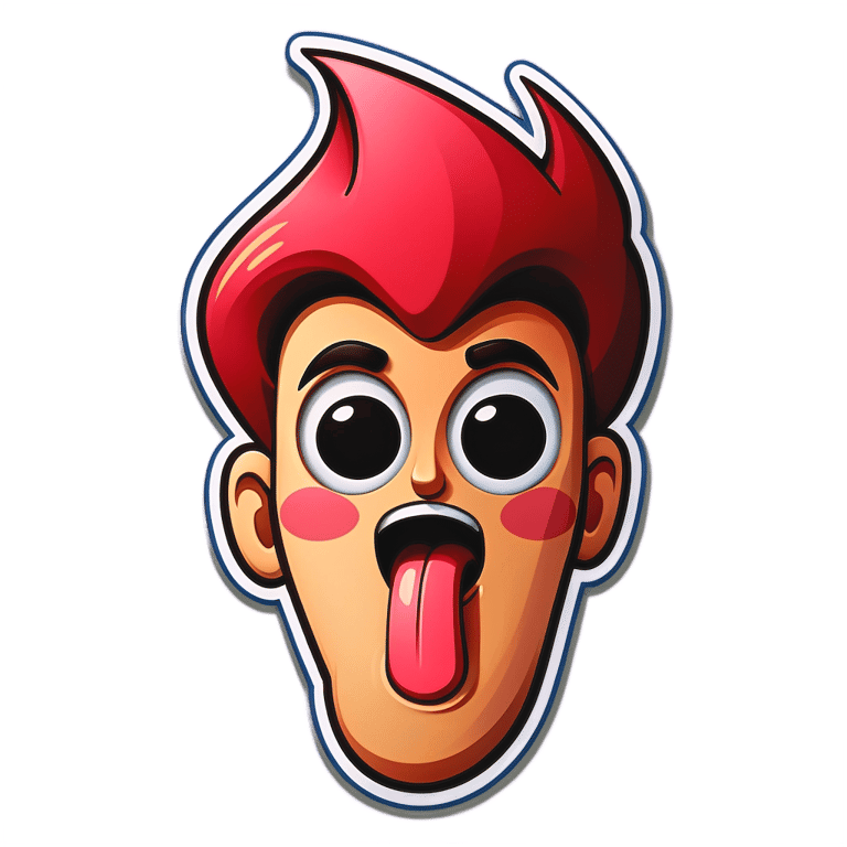 genmoji：脸红但竖中指的emoji