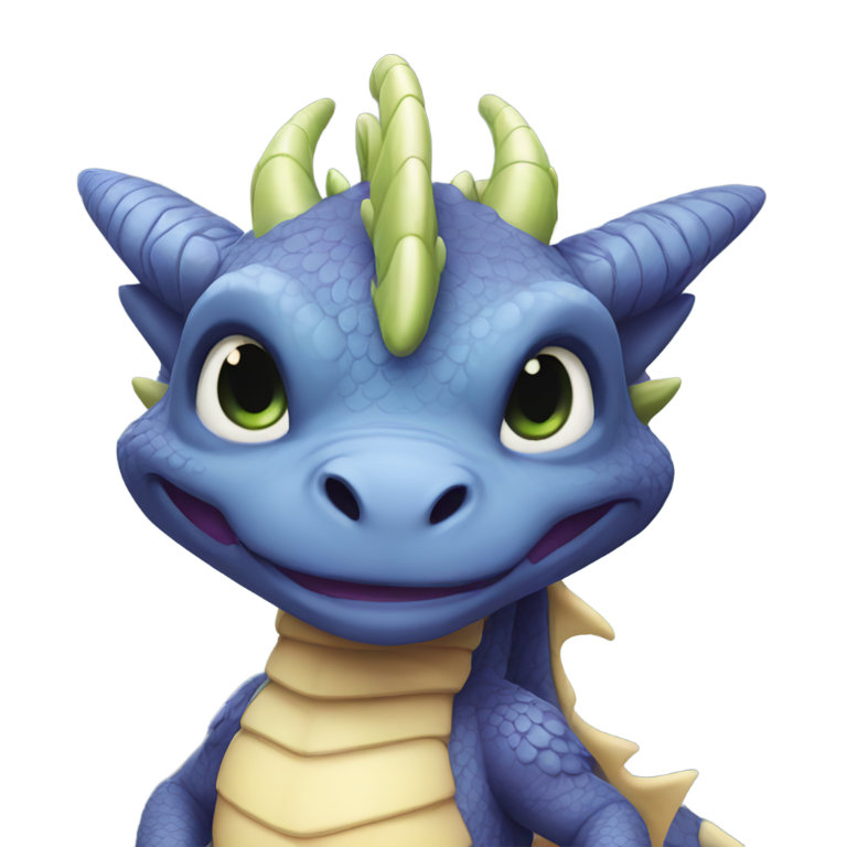 genmoji : Mignon dragon humanoïde