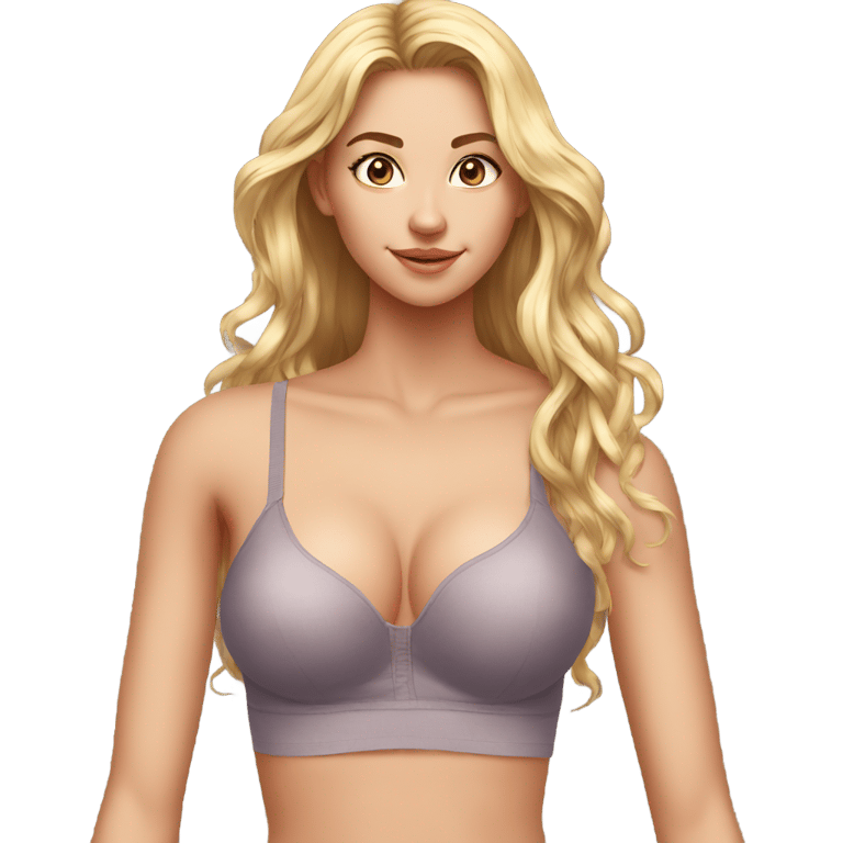 genmoji：19岁火辣女孩穿着胸罩