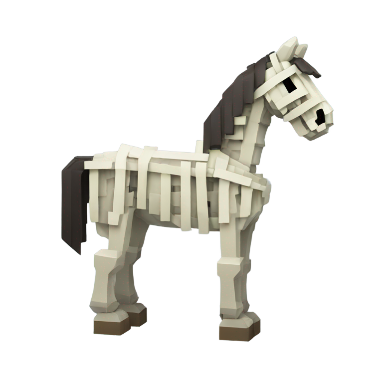 genmoji：我的世界骷髅马