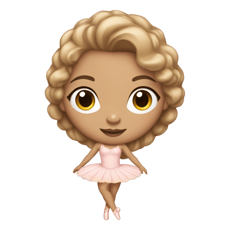 genmoji：一位有中等到浅色皮肤的女性，身穿芭蕾舞服装。