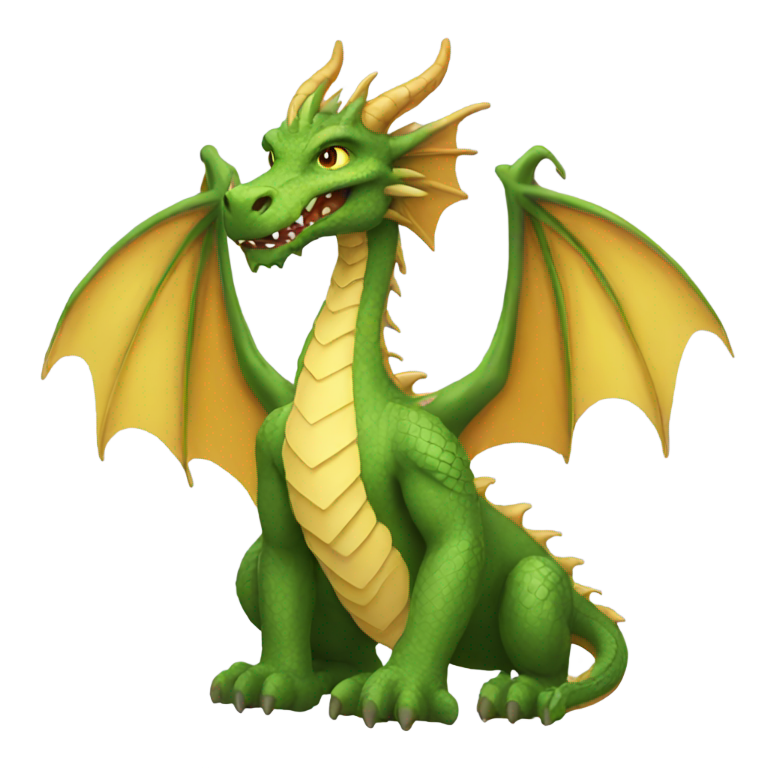 genmoji : dragon fait de dieu
