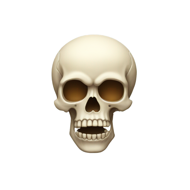 genmoji: Skull shocked