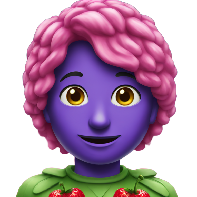 genmoji : Fraises cosmiques