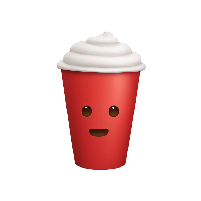 genmoji：red cup