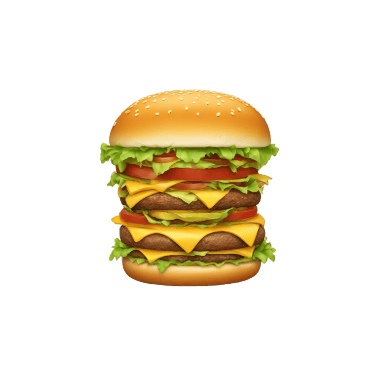 genmoji : Un burger vivant