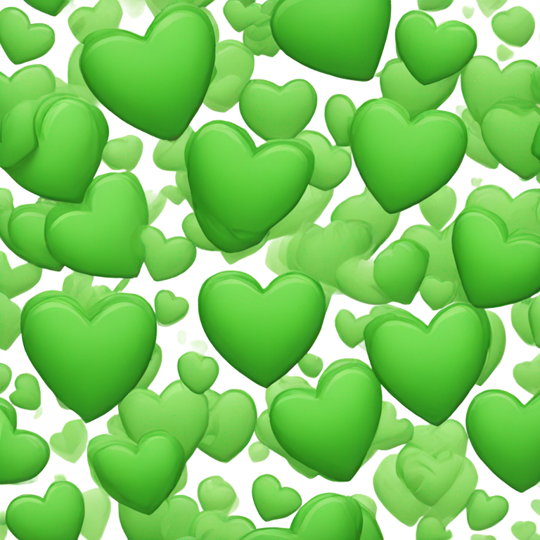 genmoji : Cœur vert - Émoji Apple pour iPhone et iOS par KaomojiKitchen