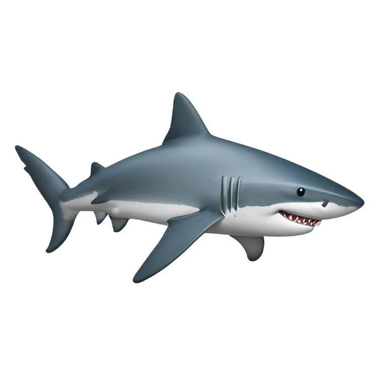 genmoji: A shark with nikes