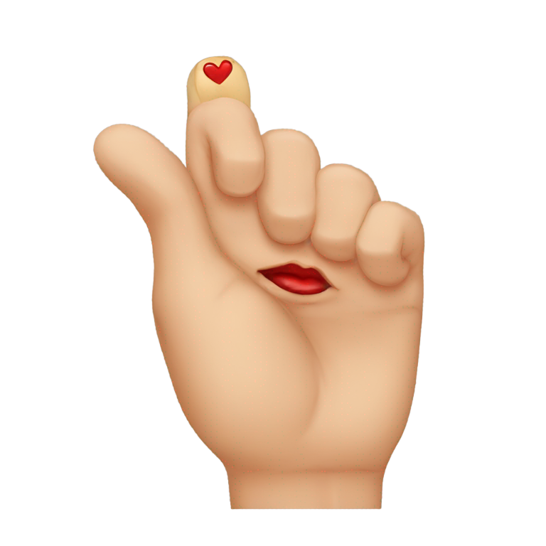 genmoji：手指亲吻