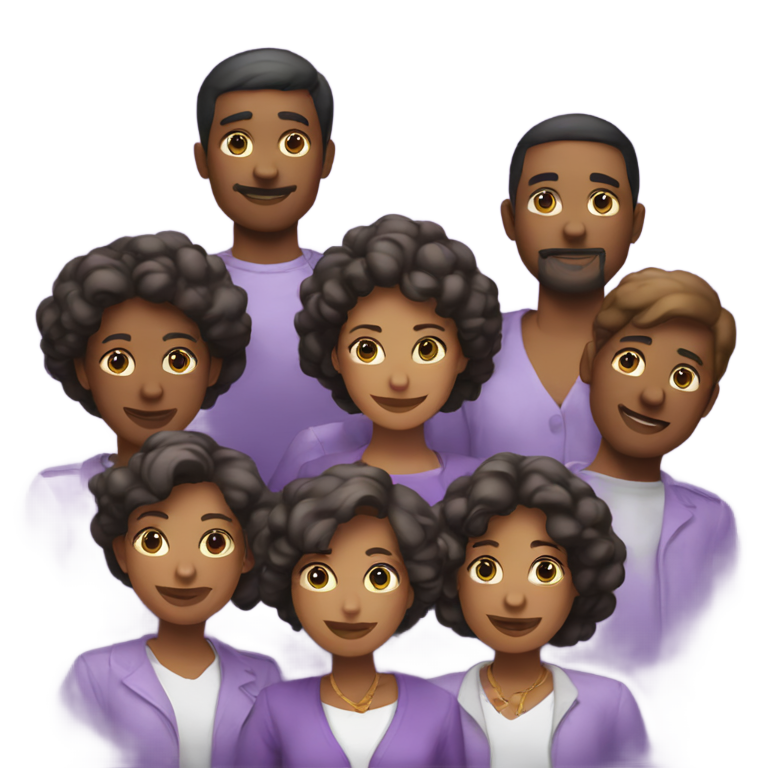 genmoji：聚集合适的人，在合适的时刻。紫色