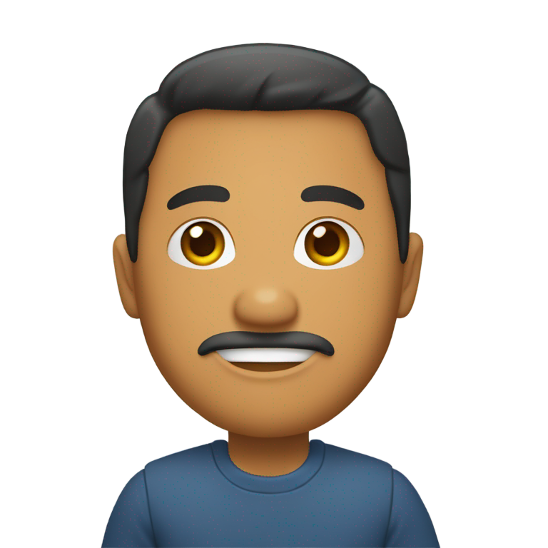 genmoji：人类，卡纳卡人，亚洲人，浅肤色，男性，波浪短发，挥手姿势，戴眼镜，穿连帽衫