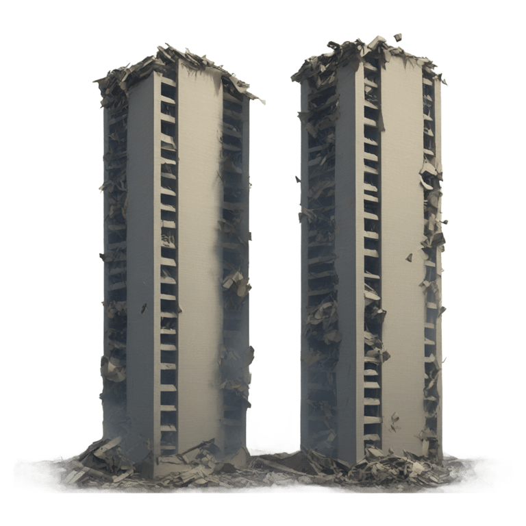 genmoji：twins towers crash