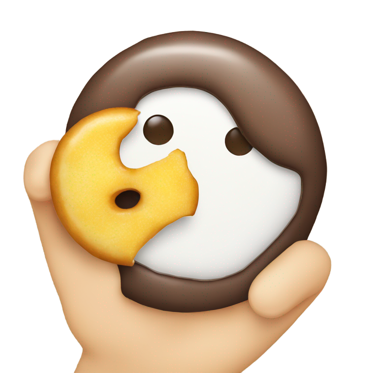 genmoji：甜甜圈吃薯片，手持设备