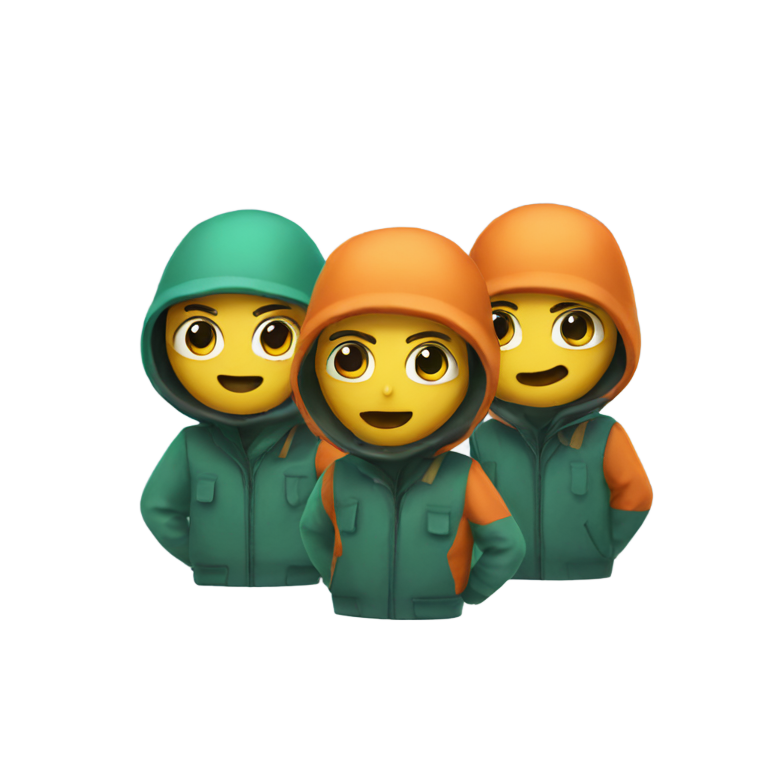 genmoji: A squid game troop