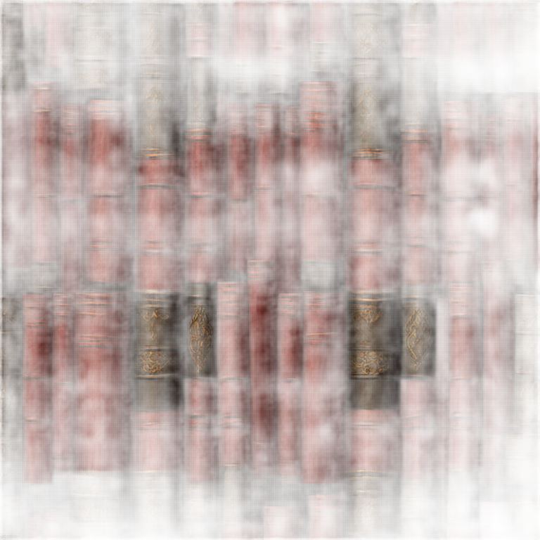 genmoji: red and black gothic vintage stack of books ornate