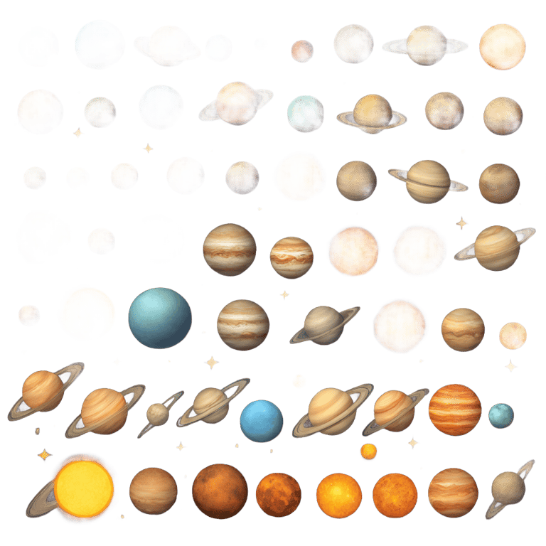 genmoji：太阳系