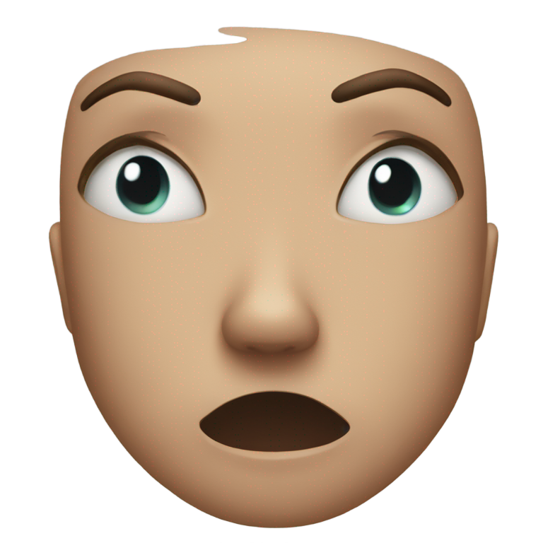 genmoji: Eyes closed emoji crying