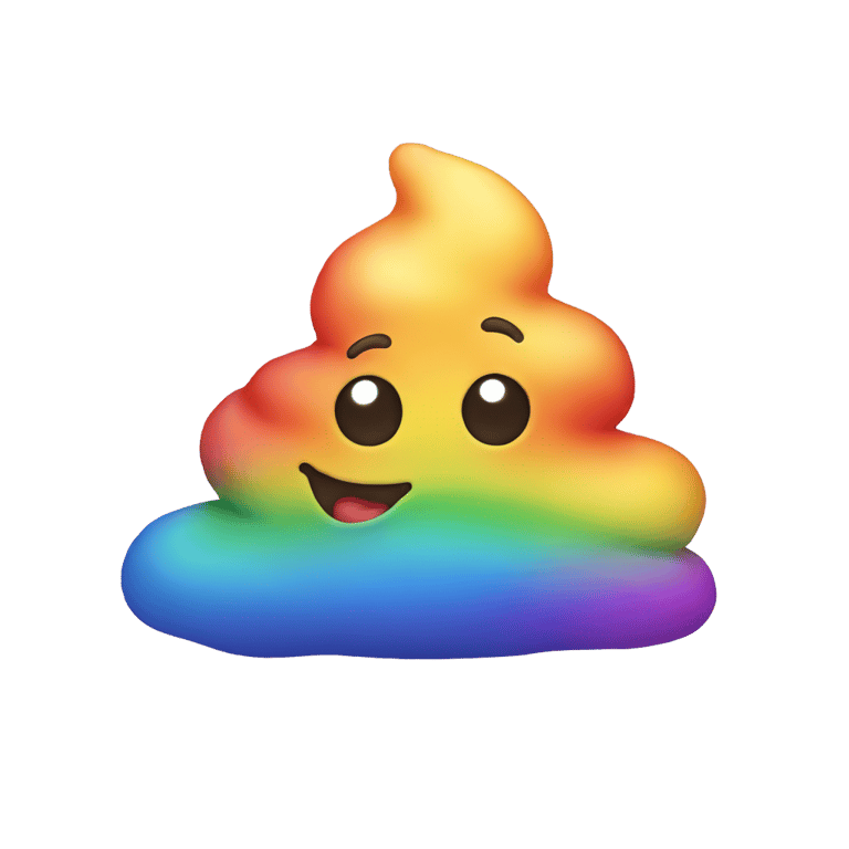 genmoji：彩虹便便