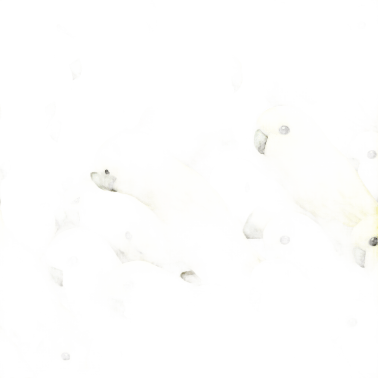 genmoji：A yellow lutino budgie